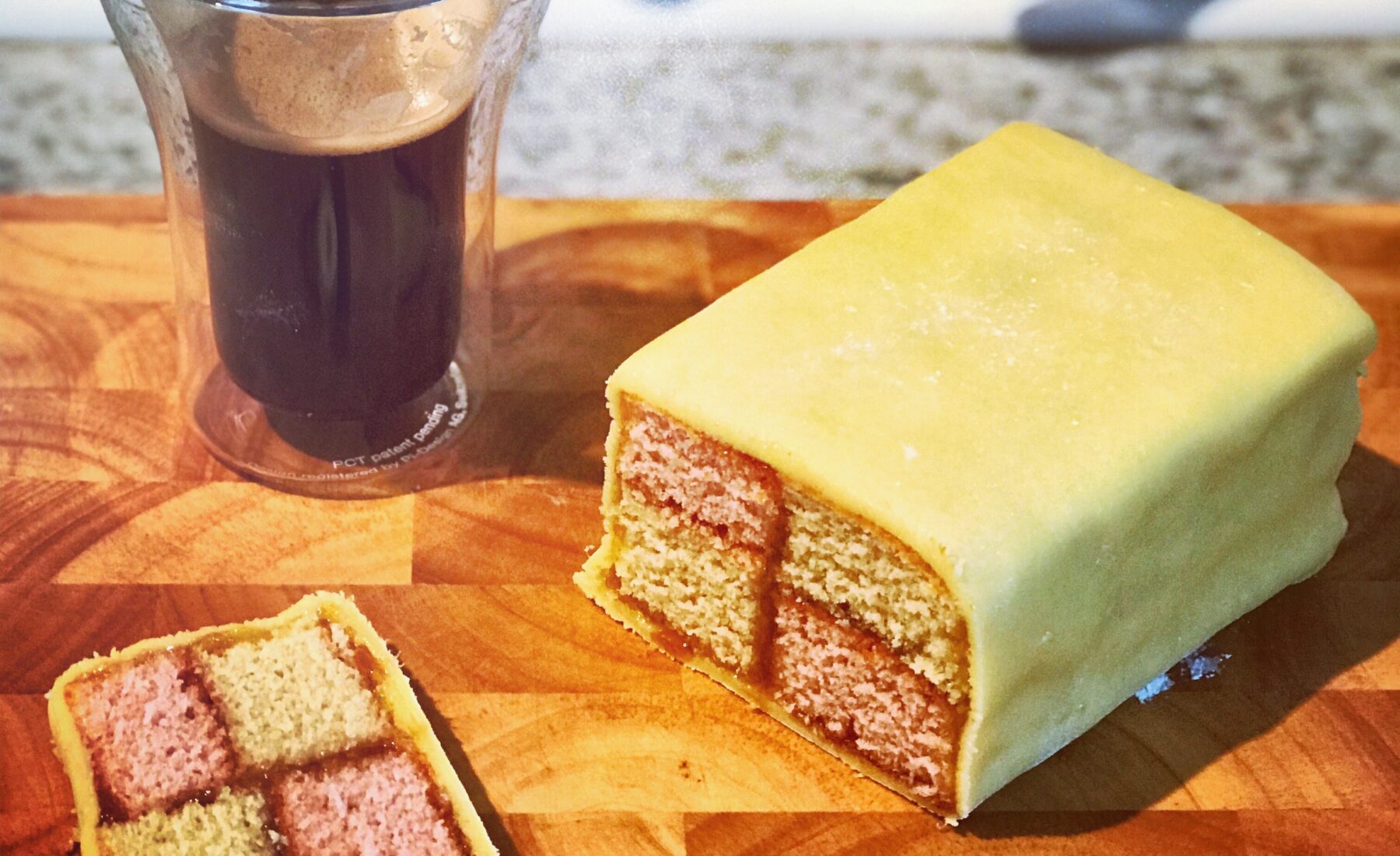 Battenberg with coffee - win!