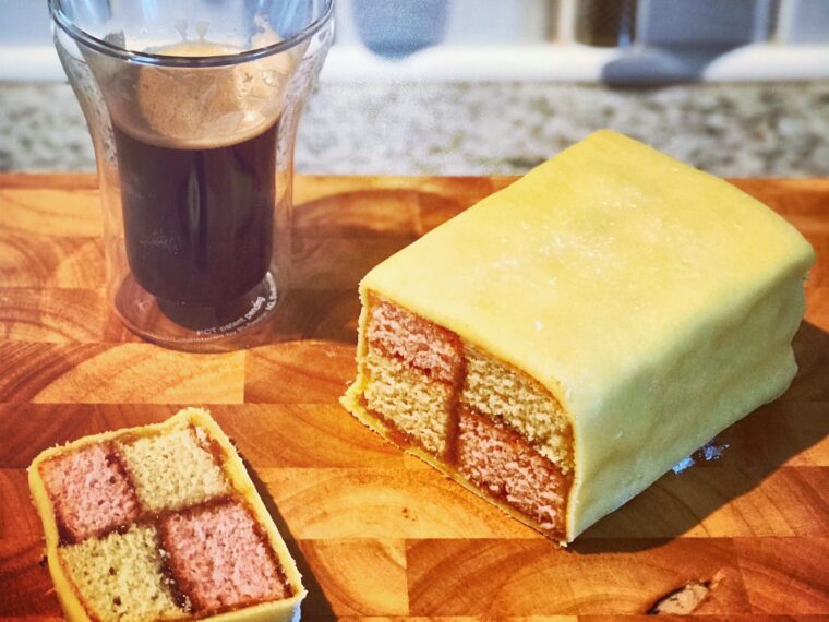Battenberg with coffee - win!