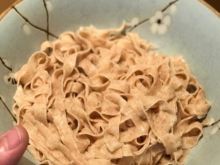 Pasta in the bowl